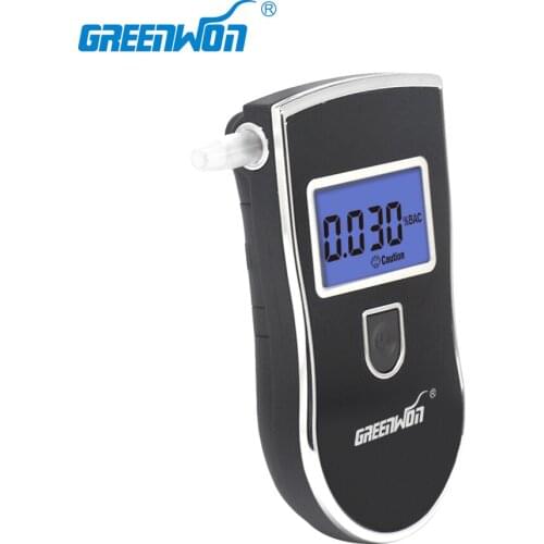 2019 GREENWON Alcohol Tester wholesale Police Digital LCD Alcohol Breath Tester Breathalyzer Analyzer Detector