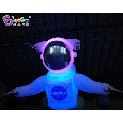 2020 hot sale LED lighting giant inflatable astronaut for astronomical party hanging spaceman pilot cartoon toy for decoration