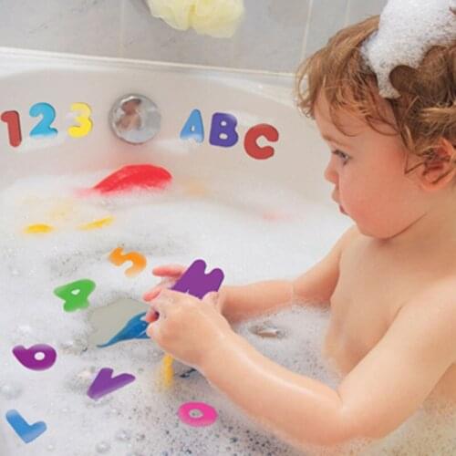 36pcs Baby Kids Children Floating Bathroom Bath tub Toys Foam Letters Numbers