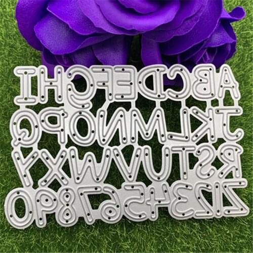 26 English alphabet Arabic numerals, such as ABCD, Pinyin, hand embossing, DIY photo album, scrapbook, greeting card, decoration