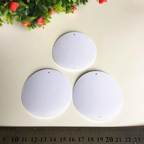 500g 2mm-60mm Flat Round Sequins For Crafts Sewing Accessories With Hole Customized Spangles Solid White