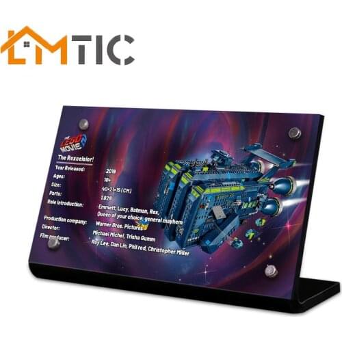 Acrylic display card suitable for 70839 model famous movie The Rexce lsior exquisite building block toy Gift for children