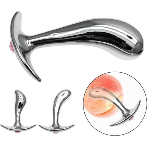 Crystal Anal Plug Prostate Massager Stainless Steel Butt Plug Sex Toys For Women Men Gays Masturbator Dildo Adult Intimate Goods