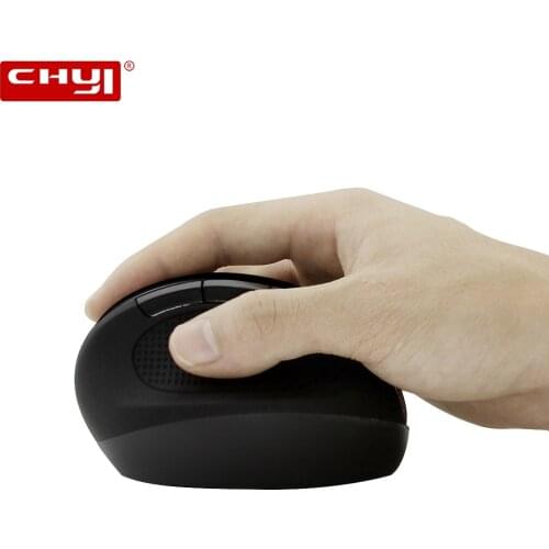 CHYI Wireless Vertical Computer Mouse 2.4G USB Optical Ergonomic Mause 6 Buttons 1600DPI Gaming Mice for Notebook Laptop Desktop
