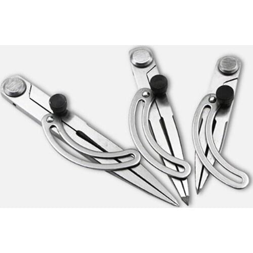 Stainless Steel Adjustable Spacing Compass Durable Leather Craft Regulation Tools Edge Creaser DIY Wing Divider Scriber