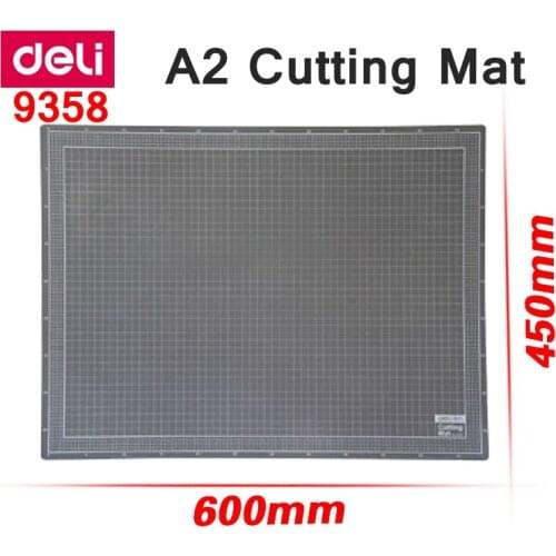 Deli 9358 A2 Paper Cutting Mat PVC self-healing cutting mat plate 450x600x3mm