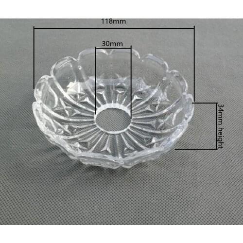 2pcs/lot 118x34mm European style crystal lamp elbow support arm flower glass bowl chandelier tray lighting accessories