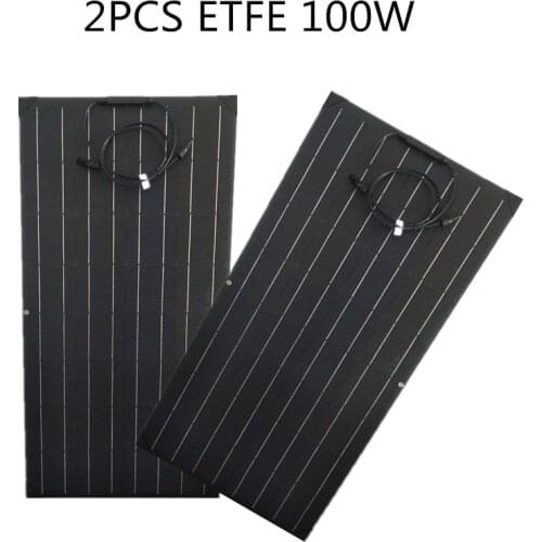 Jingyang 18V Waterproof Adhesive Thin Film 100W ETFE Flexible Solar Panel China Monocrystalline Solar Cell for Car RV boat