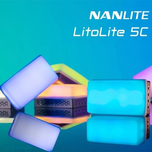 Nanlite LitoLite 5C Pocket Light RGB LED Fill light Portable Magentic Outdoor Video Photo Photography Lighting