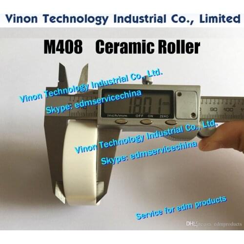 X058D339G51 M408 FA20 Capstan Roller 57x18t (White Ceramic+SUS type) X058D077G51 Feed section DA834A, DA83400 for Mitsubishi DWC