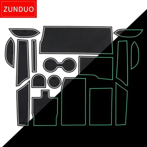 ZUNDUO Gate Slot Cup Pad for Toyota AVALON 2018 - 2019 Accessories Anti-Slip Mat Interior Door Pad Cup Holders Non-Slip Mats