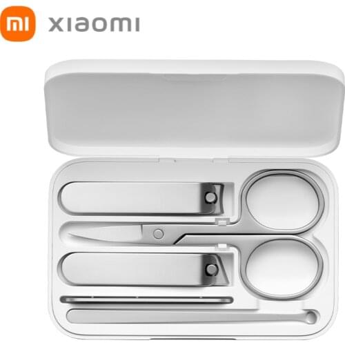 XIAOMI Mi Nail Clipper Five Piece Sets With Storage Box Xaomi Nail Cutter Knife Professional Xiomi Beauty Tool Stainless Steel