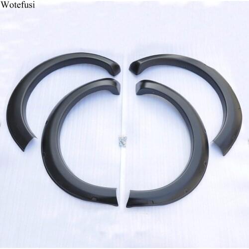 Wotefusi Adhesive Type Matt Black Mud Flaps Fender Protectors Set Kit For Mitsubishi Triton 4-door 2015-2016 [QPA308]
