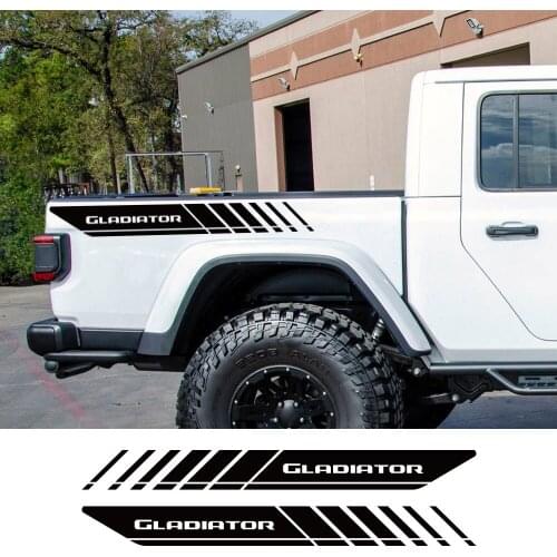 Pickup Rear Trunk Side Decals For Jeep Gladiator Car Stickers Truck Graphic Vinyl Decor Cover Auto Exterior Tuning Accessories