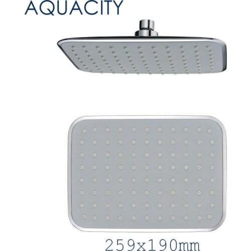 Free Shipping 10 Inch Shower Head 259x190mm Rainfall Shower for Bathroom Shower Faucet Chrome Finish