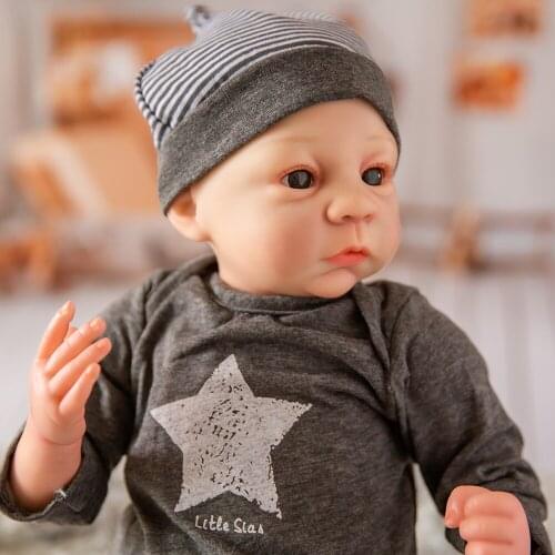 Hoomai New 20 Inch Cute baby reborn doll with very soft Body For Children To Playmate