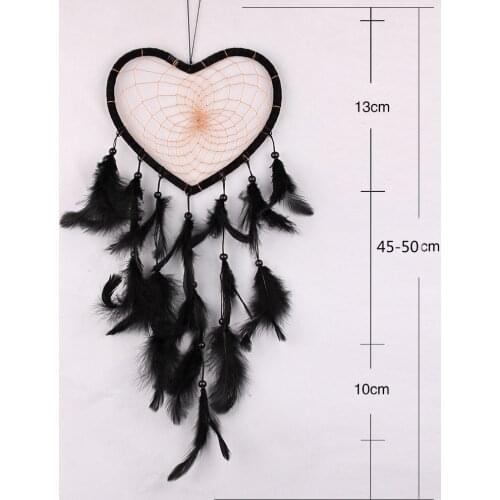 New Pure White Heart Dream Catcher Car Ornaments Wedding Decoration Home Decoration Valentines Day Gifts