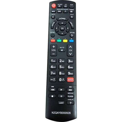 New Replace N2QAYB000926 Smart LED LCD HD TV Remote for Panasonic TC-39AS530U TC-40AS520U Fernbedienung