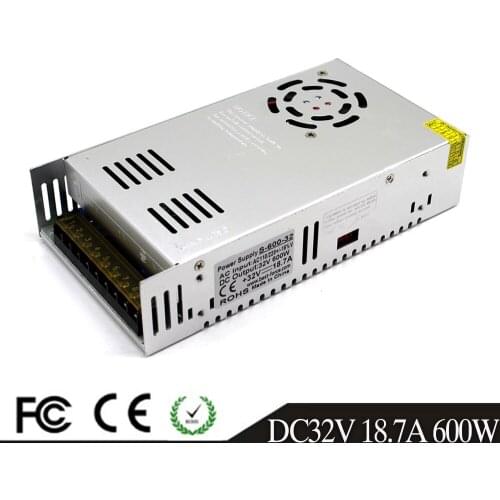 Single Output 600W DC28V DC30V DC32V DC42V DC24V DC12V DC36V DC48V DC60V Power Supply Swiching Led Driver 110V 220V AC-DC SMPS