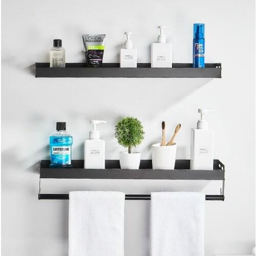 Hole free bathroom bathroom shelf wall mounted bathroom toilet toilet washroom towel storage wall