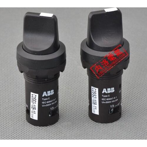 [SA]original22mm one-piece selection C2SS1 / 2 / 3-10B-10/11 2 segment self-locking / self-resetting 1NO--10pcs/lot