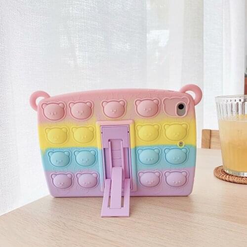 Silica gel Case For Samsung Galaxy Tab P610 SM-P610 P615 T500 T505 T507 T510 T515 T220 T225 T290 T295 Kickstand+PEN