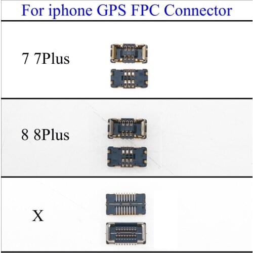 YuXi for iPhone 7 7G Plus 7Plus 8 8G Plus 8Plus X GPS Antenna FPC Connector Wifi Contact Clip On Mainboard