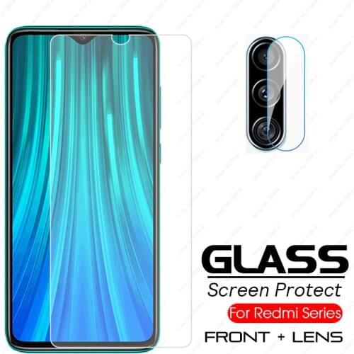 2in1 tempered glass for xiaomi redmi note 8 pro 8t protective glass For Redmi Note 8 8a A 8T 8pro screen protector lens glass