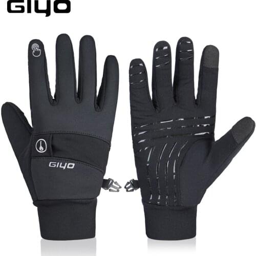 GIYO winter sports gloves bicycle gloves men and women full finger gloves road bike mountain bike gloves thick warm ski gloves