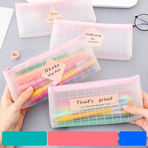 1 Pcs Kawaii Pencil Case Small Fresh And Simple School Pencil Box Pencilcase Pencil Bags School Supplies Stationery