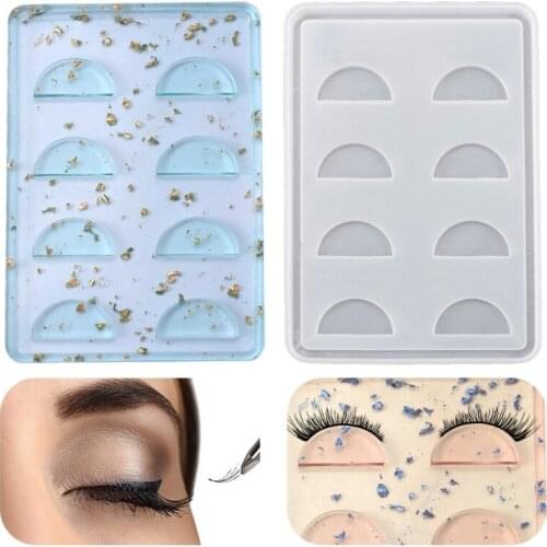 13MC Eyelashes Display Tray Resin Silicone Mold Cosmetic Care Container Resin Mold