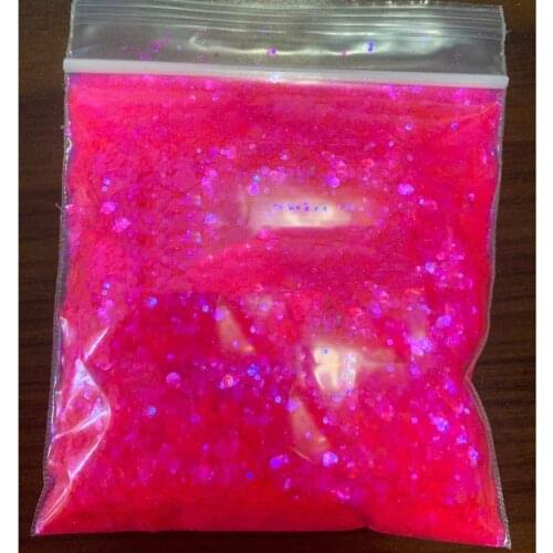 50g/bag 16 Colors Gold&Pink 4 size Neon Pink Chunky Poly Glitter Mix for nails CHUNKY GLITTER LOOSE / Chameleon Mix | 191085