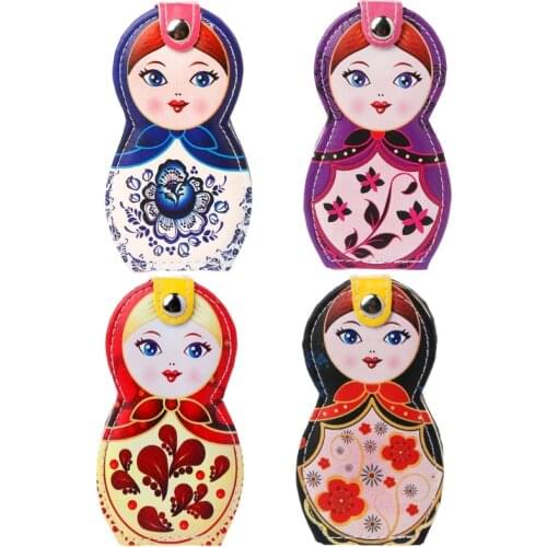 6Pcs Professional Manicure Cleaner Case Cuticle Clipper Pedicure Russian dolls