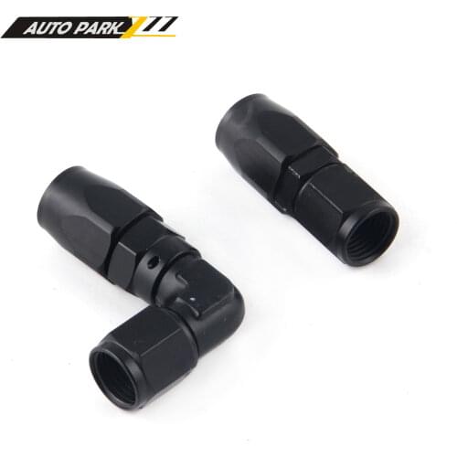 Straight 90 Degree Aluminum AN4 6 8 10 forged type swivel Hose End Fitting Adapter Oil cooler Fuel Line