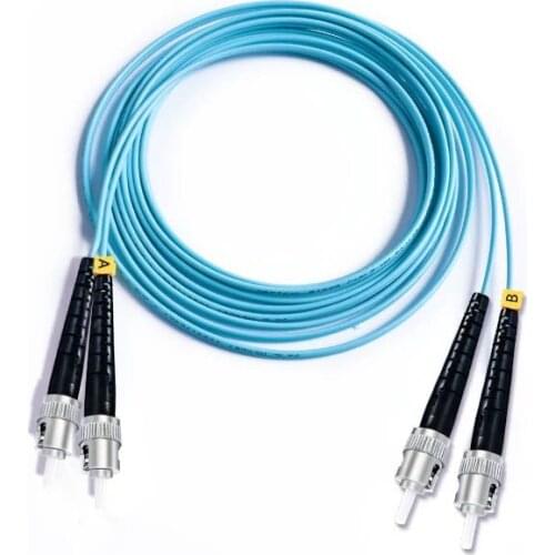 Free Shipping ST/UPC-ST/UPC Multi-Mode OM3 Fiber Cable Multimode Duplex Fiber Optical Jumper Patch Cord 3M 5M 10M15M 20M 25m