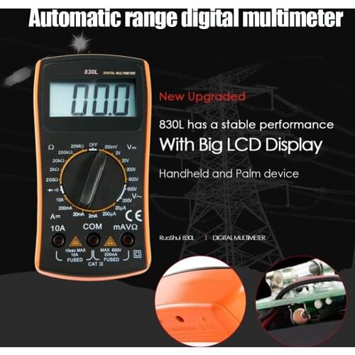 Digital Multimeter 2000 Counts Manual Range Voltage Resistance Multimetro Electrical Tester NOV99