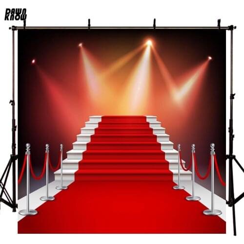 DAWNKNOW Red Carpet Photography Background Photocall Personal Fashion Lamplight Photo Shoot Backdrops For Children lv901
