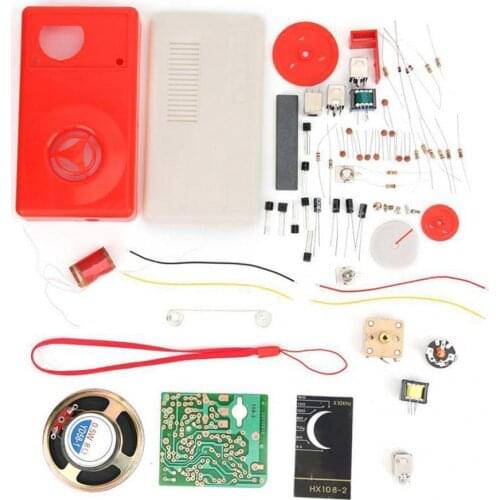 For HX108-2 1set X Radio Electronic DIY Kit 7-tube Radio Electronic Production Parts/kit AM Seven-tube AM Radio Kit