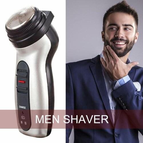 Dual Use Men Shaver Rechargeable Stainless Steel Blades Shaving Machine Razor Rotating Portable Electric Beard Trimmer Selling