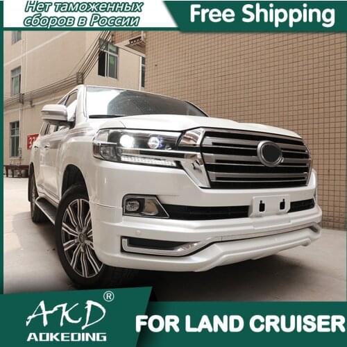 Headlights For Car TOYOTA Land Cruiser 2016-2020 LC200 DRL Head Lamp LED Bi Xenon Bulb Fog Lights Tuning Car Accessory