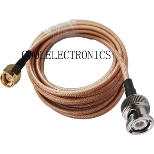 SMA Male to BNC Male RG400 Double Shielded Copper Braid RF Coaxial cable 50ohm 10/15/20/30/50CM 1/2/3/5/10M