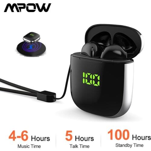 2020 Upgraded Bluetooth 5.0 TWS Earphones Mini Wireless Earbuds with Digital Display Earbuds for Wireless Charging & IOS Android