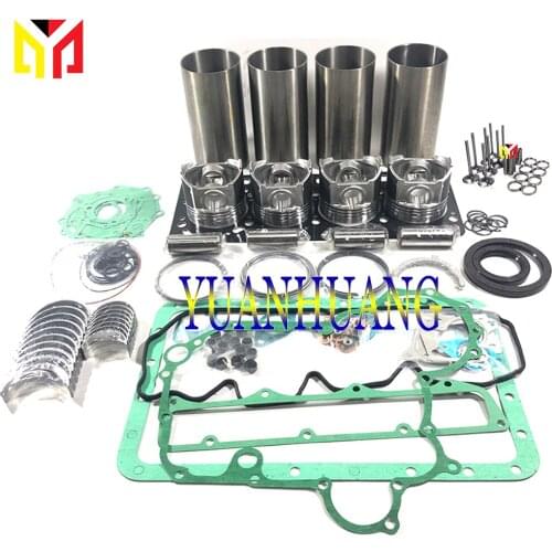 4BG1 Engine Rebuild Kit With Valve Overhual Repair Gasket Set For ISUZU Diesel Liner Piston Ring Bearing