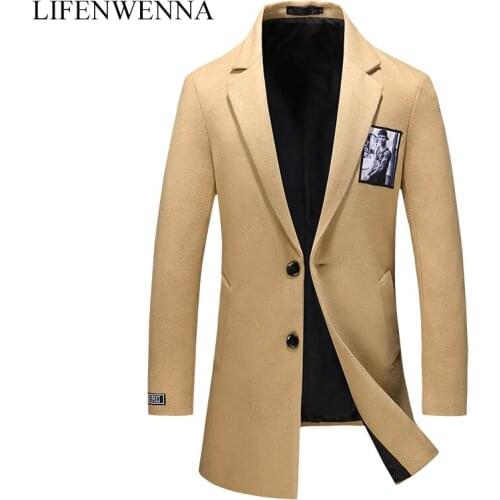 Li Fen Wen Na Mens Wool Coats