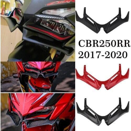 CBR250RR Motorcycle Carbo Front Aerodynamic Fairing Winglets Cover For Honda CBR 250RR CBR250 RR accessories 2017-2020