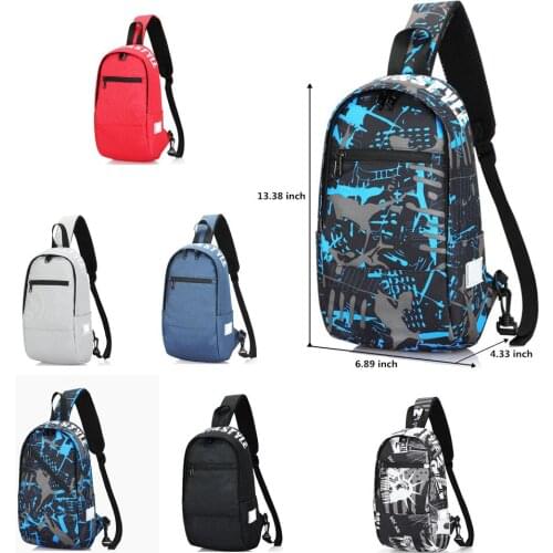 New mens chest bag shoulder bag casual diagonal cross sports small backpack mens messenger bag