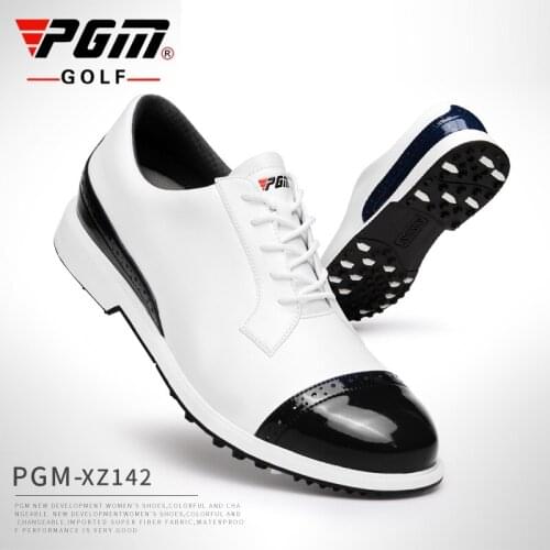 Pgm Golf Shoes Men Waterproof Breathable Golf Shoes Slip Resistant Sports Sneakers Outdoor Brogue Style Golf Trainers