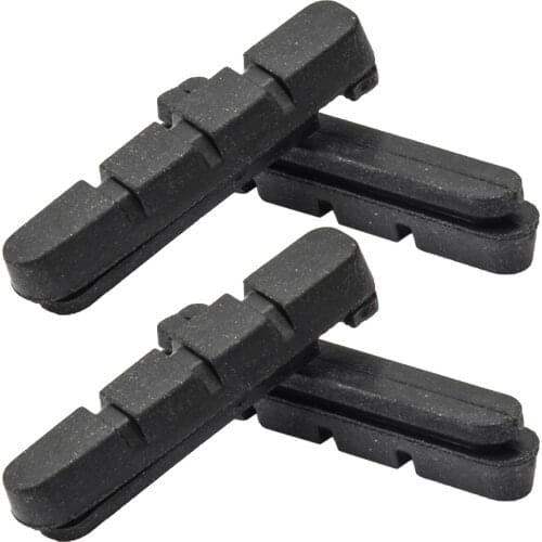 2 Pairs Bike Brakes Pads Set Wearable Replaceable Bicycle Universal V-Brake Rubber Blocks For Mountain Road Bike Drawer Brakes
