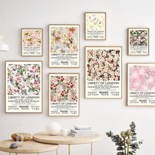 Retro Watercolor Flower Leaves Botanical Wall Art Canvas Painting Nordic Posters And Prints Wall Pictures For Living Room Decor