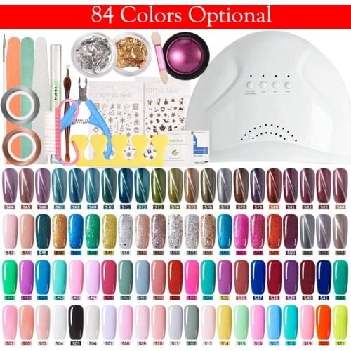 New Arrival Professional 48W UV LED Nail Lamp Fast Dry 15ML Nail Gel Polish For Nail Art High Quality Soak Off Color Gel Varnish